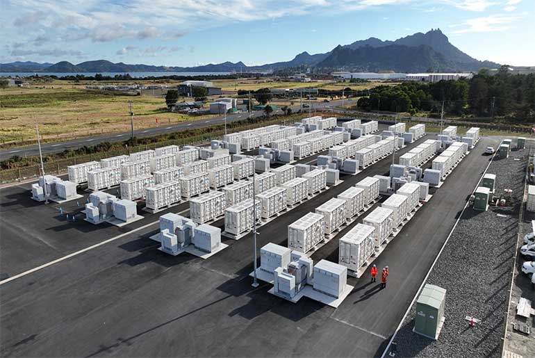 New Zealand has completed its first large-scale grid battery storage system with the launch of Meridian Energy’s Ruakākā Battery Energy Storage System.