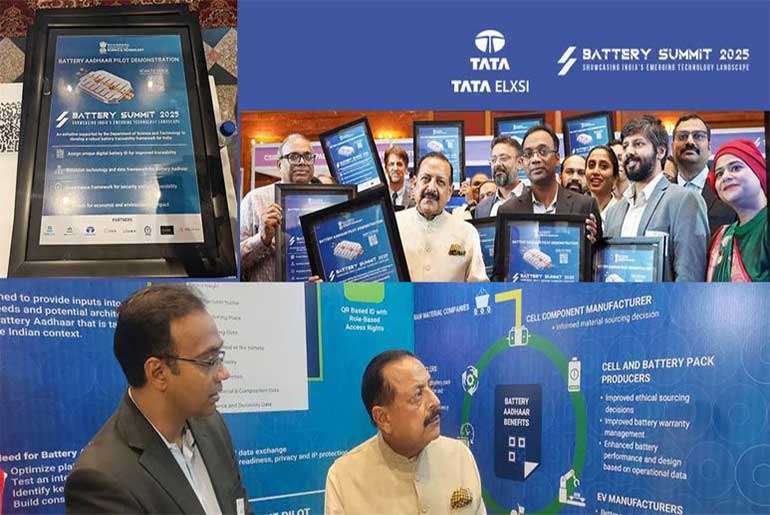 Tata Elxsi showcased the technology demonstrator of Battery Aadhaar at the Battery Summit 2025, organized by WRI India.