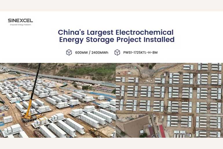 China's 600 MW/2400 MWh Electrochemical Energy Storage Project Powered by SINEXCEL PCS