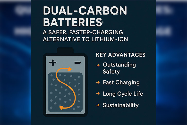 Dual-Carbon Batteries: A Safer, Faster-Charging Alternative to Lithium-Ion