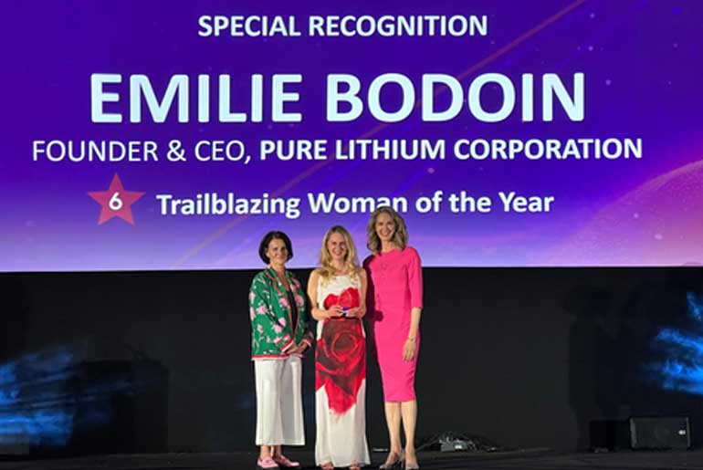 Pure Lithium CEO Emilie Bodoin Wins Top Award at 2025 Volta Foundation Event
