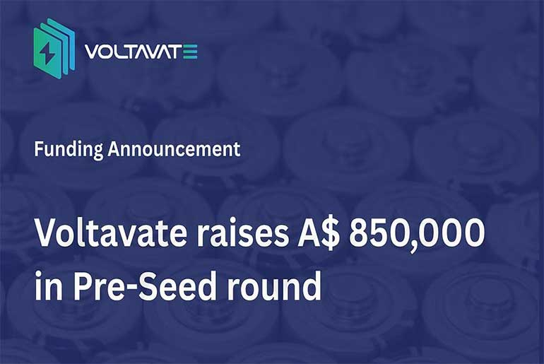 Voltavate has raised A$850,000 in a pre-seed round to advance its innovative battery separator technology.