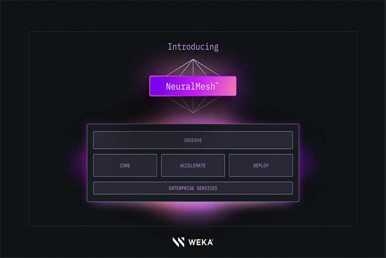 WEKA launches NeuralMesh, a next-gen AI storage system that gets faster and more resilient as it scales, powering real-time reasoning and exascale growth.