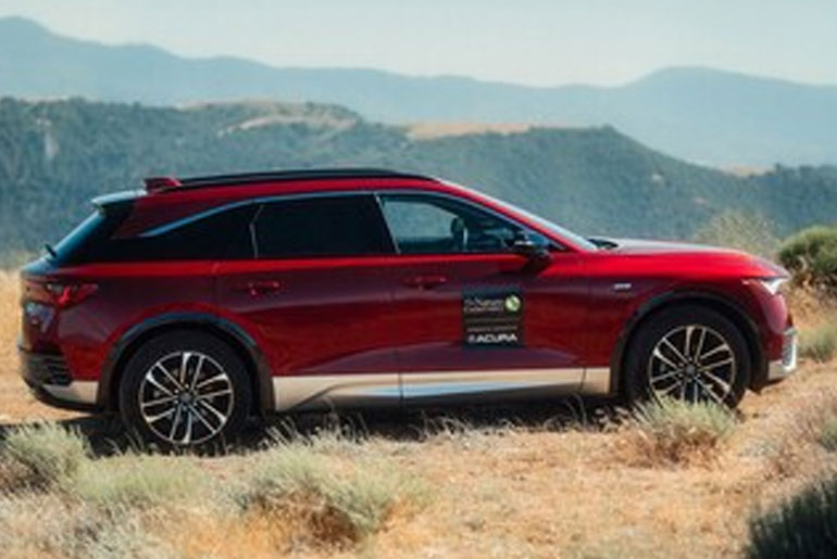 Acura donates 75 all-electric SUVs and \$1 million to The Nature Conservancy to support clean energy and conservation efforts nationwide.