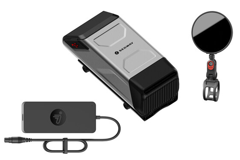Upgrade Segway journeys with new add-ons that provide more safety features, a longer range, and quicker charging.