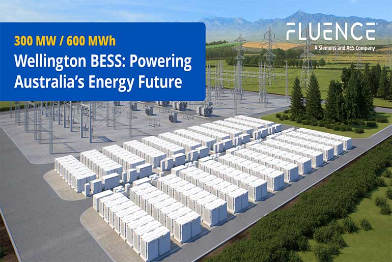 Fluence Energy to deliver a 300 MW / 600 MWh battery storage system for AMPYR Australia’s first grid-scale BESS project in Wellington, NSW.