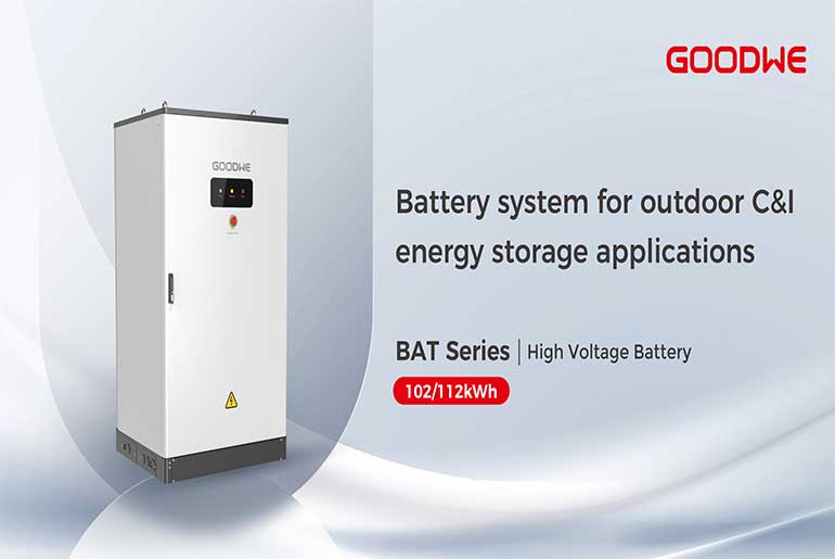 GoodWe unveils its scalable high-voltage BAT series, a robust C\&I energy storage solution offering up to 112.6 kWh capacity.