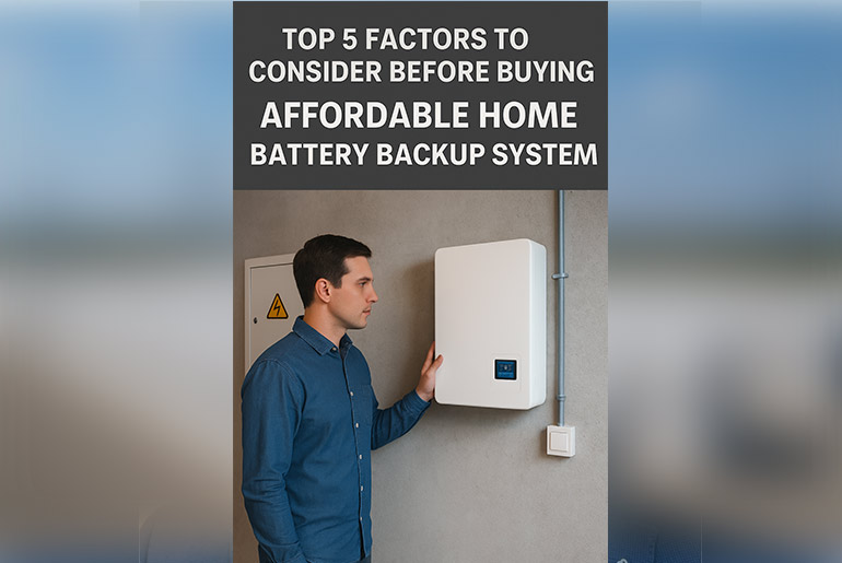 Top Factors Before Buying Affordable Home Battery Backup system
