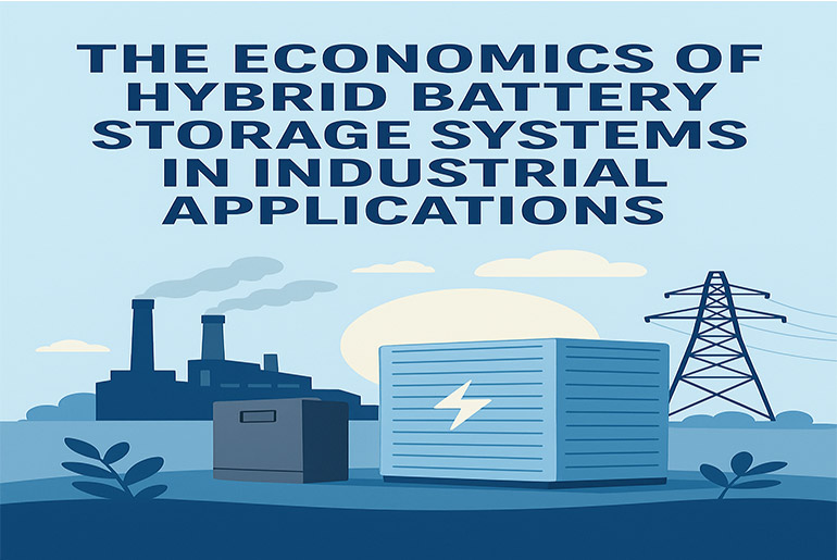Hybrid Battery Storage Systems in Industrial Applications