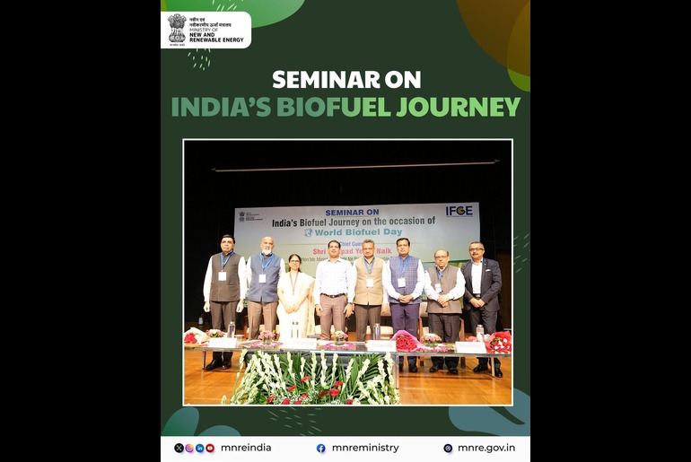 MNRE and IFGE’s seminar highlights India’s biofuel progress and commitment to a sustainable, net-zero future.