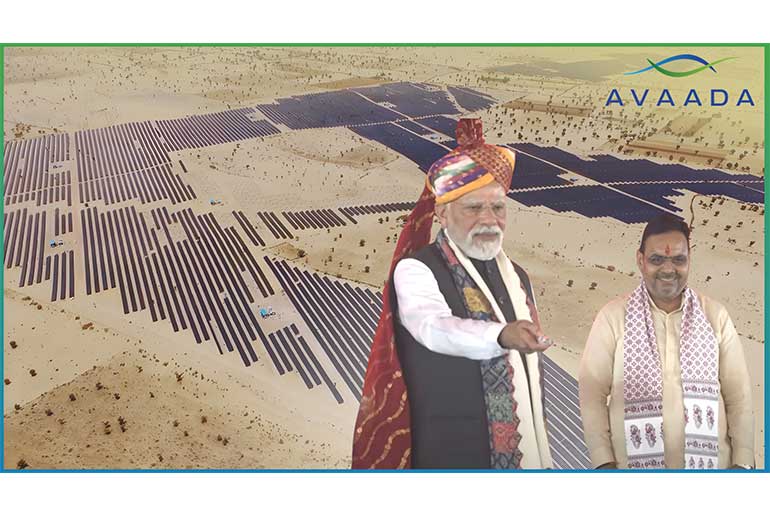 Hon’ble PM Narendra Modi ji Lays Foundation Stone of Avaada Group’s India’s Largest Storage Project 2500 MWh BESS Project +1560 MWp Solar: Inaugurates 282 MWp Solar Project in Rajasthan