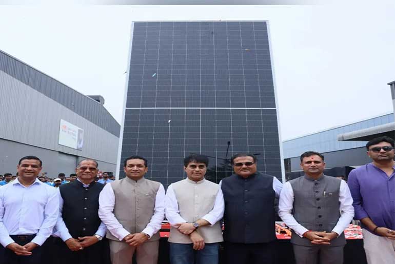 Goldi Solar Unveils World's Largest Solar Module to Honour PM Modi's 75th Birthday