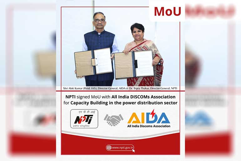 NPTI signs MoU with AIDA for Capacity Building in the Power Distribution Sector