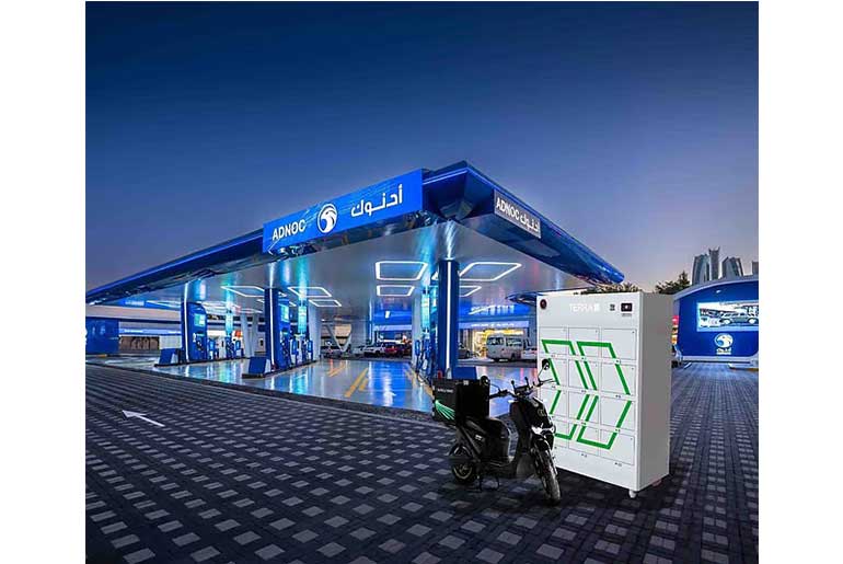 Terra Tech Launches Abu Dhabi’s First EV Motorbike Battery-Swapping Station with ADNOC Support