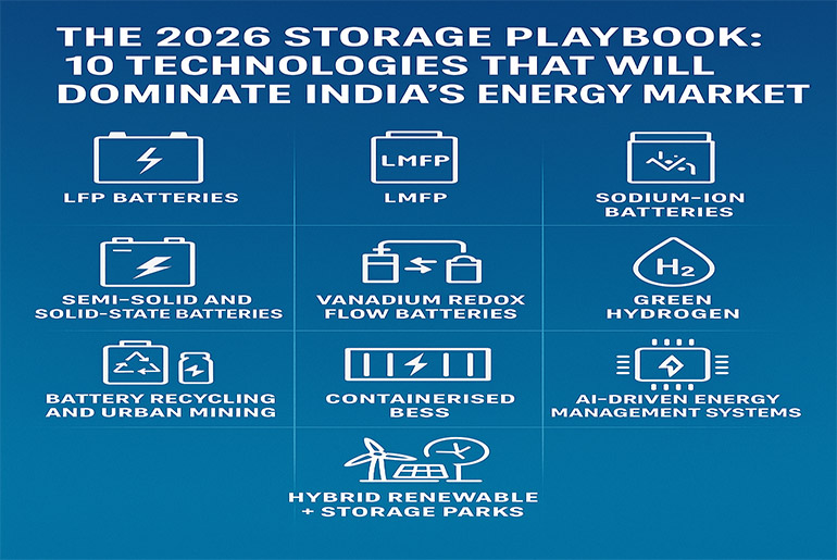 The 2026 Storage Playbook: 10 Technologies That Will Dominate India’s Energy Market