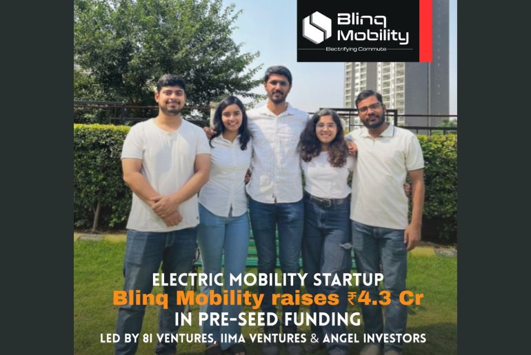 Blinq Mobility raises ₹4.3 Cr pre-seed to build modular EVs with battery swapping