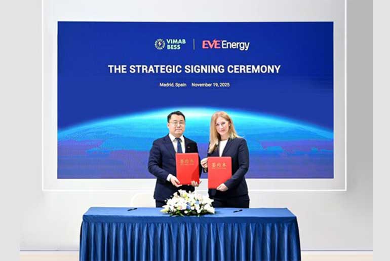 EVE Energy and Vimab BESS AB Sign MoU to Deploy 1.48 GWh of Energy Storage