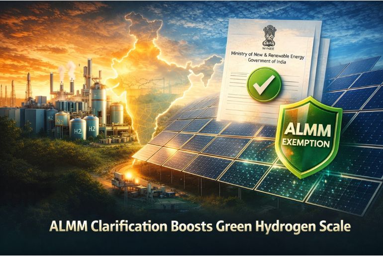 MNRE Grants Conditional ALMM Relief to Boost Green Hydrogen Projects under SIGHT Programme