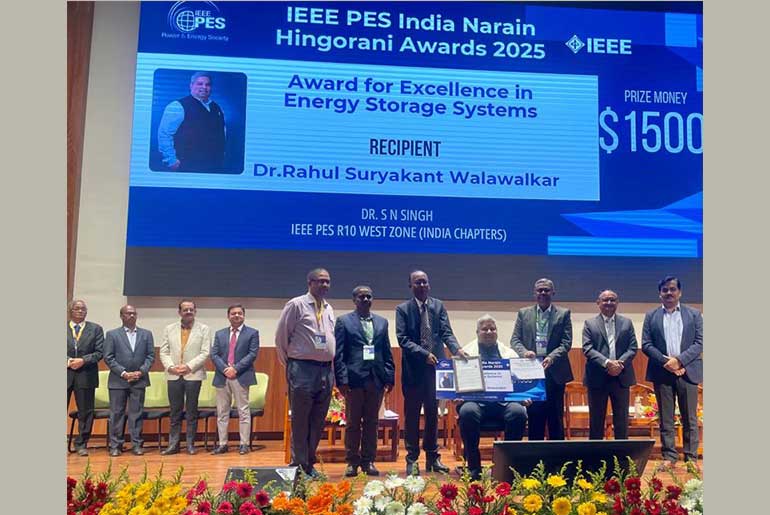 Dr. Rahul Walawalkar Wins IEEE Hingorani Award for Global Energy Storage Leadership