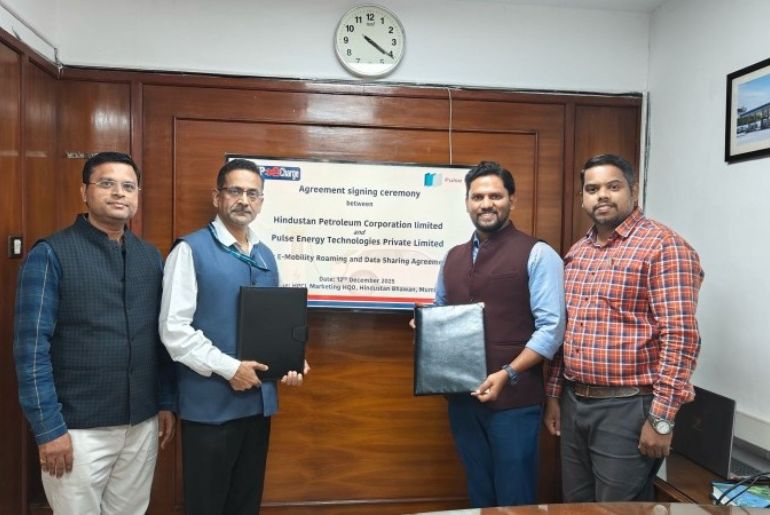 Pulse Energy Partners with HPCL’s HPe Charge to Enhance EV Charging Access Across India