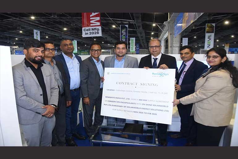 RenewSys inks 400 MW long-term solar encapsulant supply deal with ZNShine Solarworld