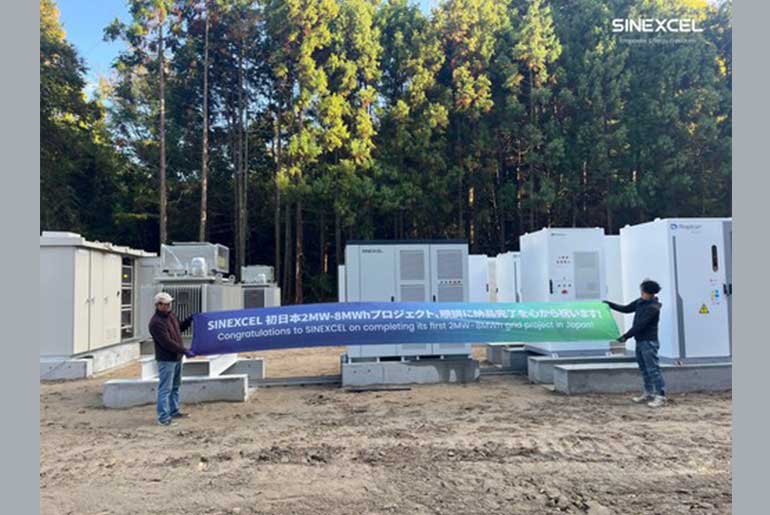 SINEXCEL Completes First 2 MW/8 MWh Utility-Scale Energy Storage Project in Matsusaka, Japan