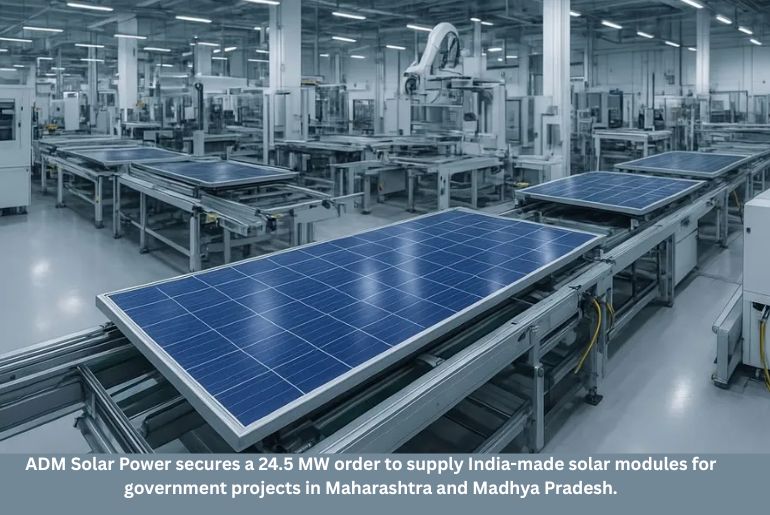 ADM Solar Power Secures 24.5 MW Order for Key Government Projects in Maharashtra and Madhya Pradesh