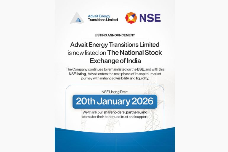 Advait Energy Transitions Limited Listed on NSE, Continues BSE Presence