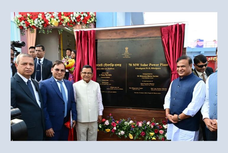 Assam Commissions Its First Large-Scale 70 MW Solar Power Project in Dhubri