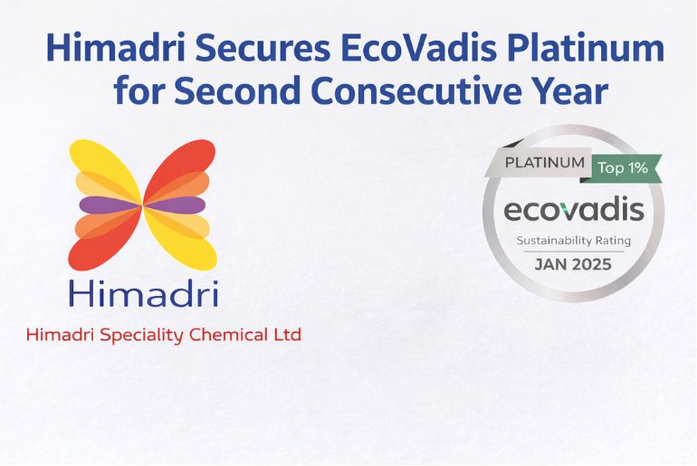 Himadri Speciality Chemical Secures EcoVadis Platinum Rating for Second Consecutive Year