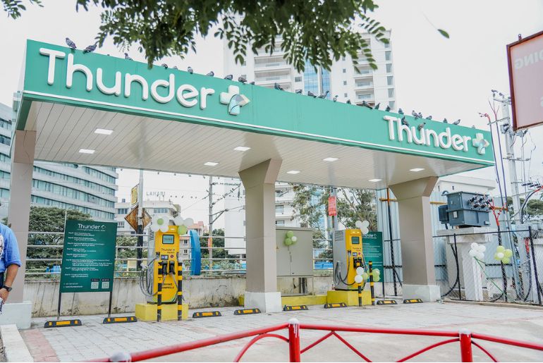 ThunderPlus Commissions Public EV Charging Station at Indian Oil Fuel Station in Patancheru