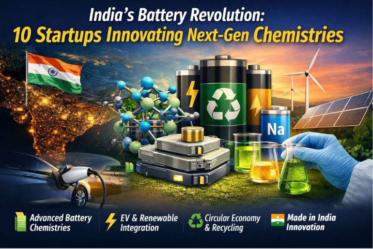 India’s Battery Revolution: 10 Startups Innovating Next-Gen Battery Chemistries