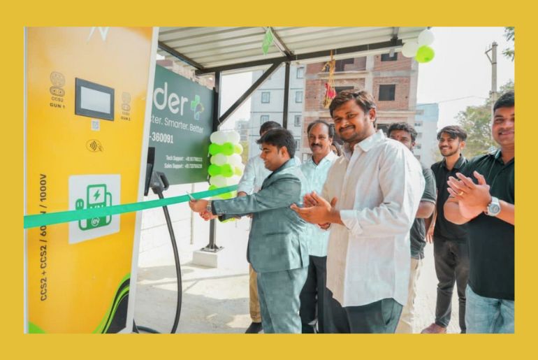 ThunderPlus Converts Vacant Land into Fast EV Charging Hub in Hyderabad