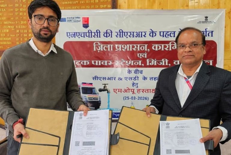 NHPC Chutak Power Station Partners with Kargil Administration for CSR-Led Development