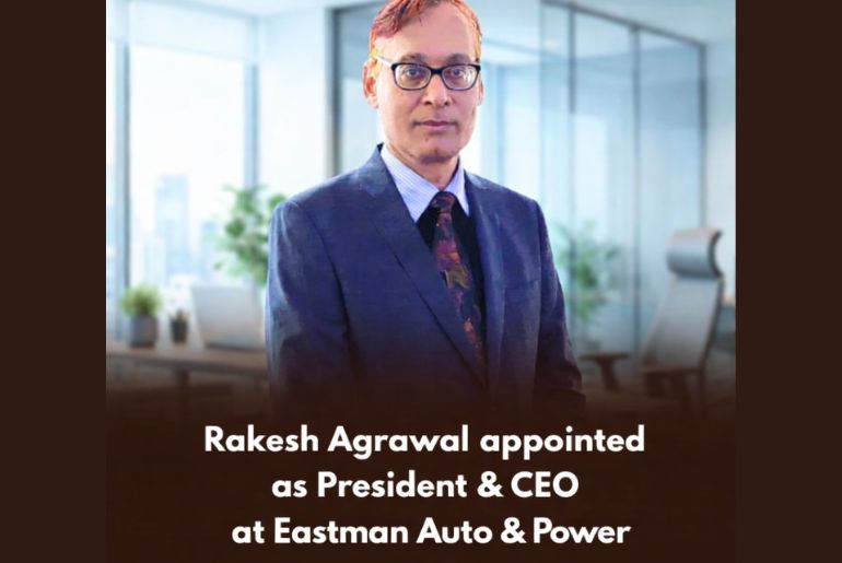 Rakesh Agrawal Appointed President & CEO at Eastman Auto & Power