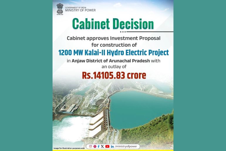 Cabinet Approves ₹14,105 Crore Kalai-II Hydro Project in Arunachal Pradesh