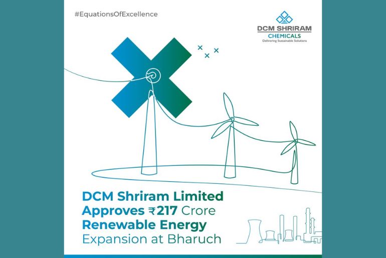 DCM Shriram Approves ₹217 Crore Renewable Energy Expansion at Bharuch Plant