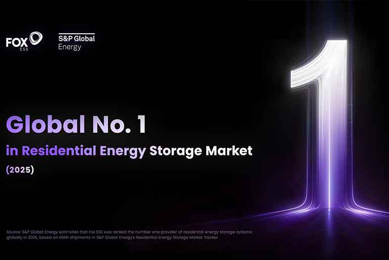 Fox ESS Ranks Number One in Residential Storage