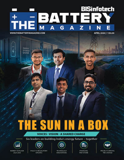 The Battery Magazine April Issue cover 2026