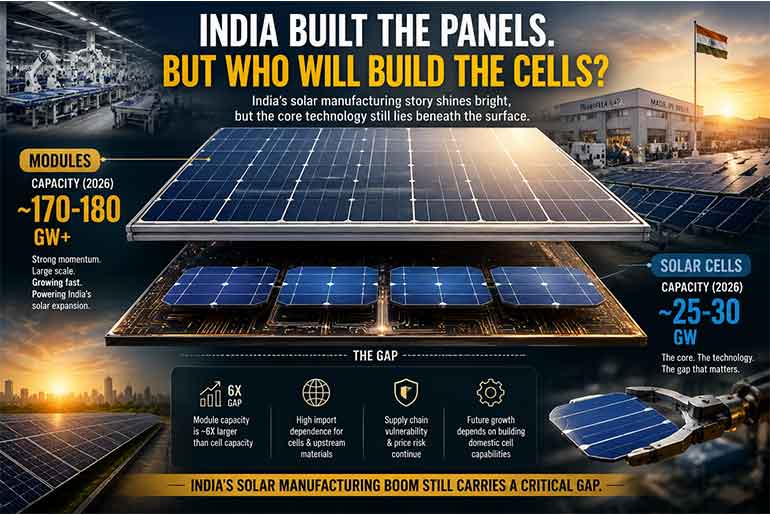 India built the panels. But who will build the solar cells?