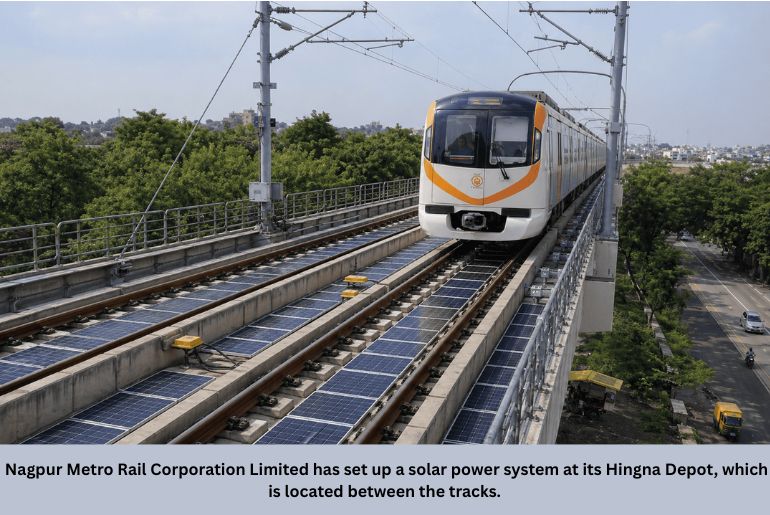 Nagpur Metro launches India's first solar power system tracks in Hingna Depot