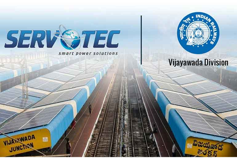 Servotech Renewable bags 1415 kW Solar Rooftop Project Order from South Central Railway, Vijayawada Division