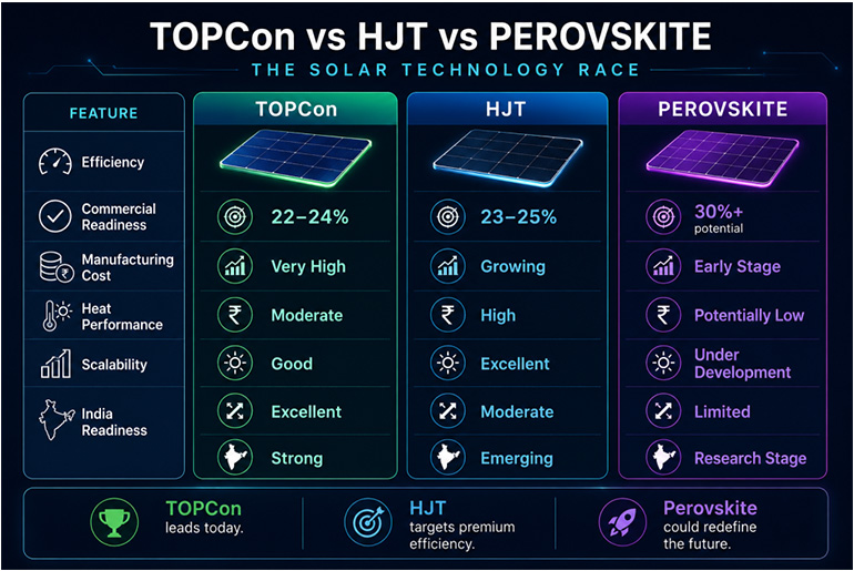 TopCon, HJT & Perovskite: Which Solar Technology Will Dominate the Next Decade