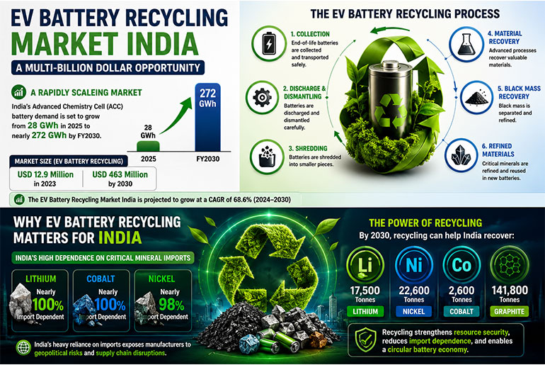 EV Battery Recycling Market India