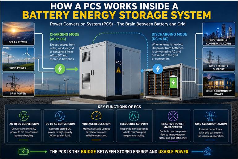 PCS Supplier for BESS In India