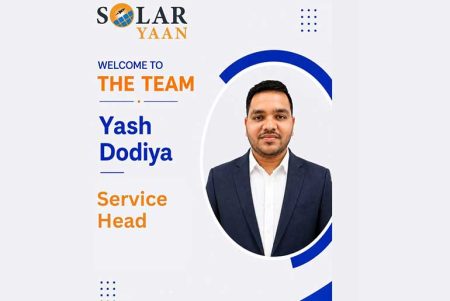 Solar Yaan Appoints Yash Dodiya as Service Head