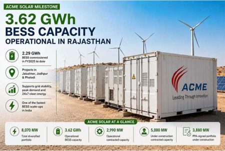 ACME Solar Expands Rajasthan BESS Footprint to 3.62 GWh Across Three Sites ACME Solar Expands Rajasthan BESS Footprint to 3.62 GWh Across Three Sites