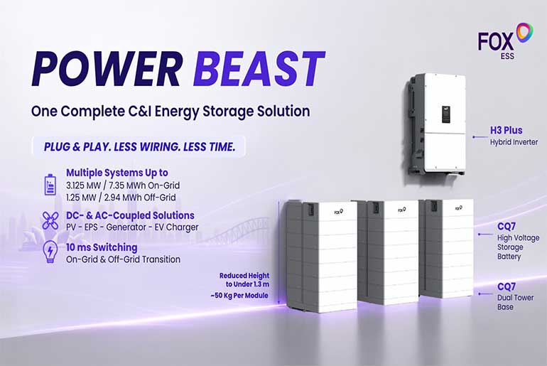 Fox ESS Launches POWER BEAST C&I Energy Storage System in Australia Fox ESS Launches POWER BEAST C&I Energy Storage System in Australia