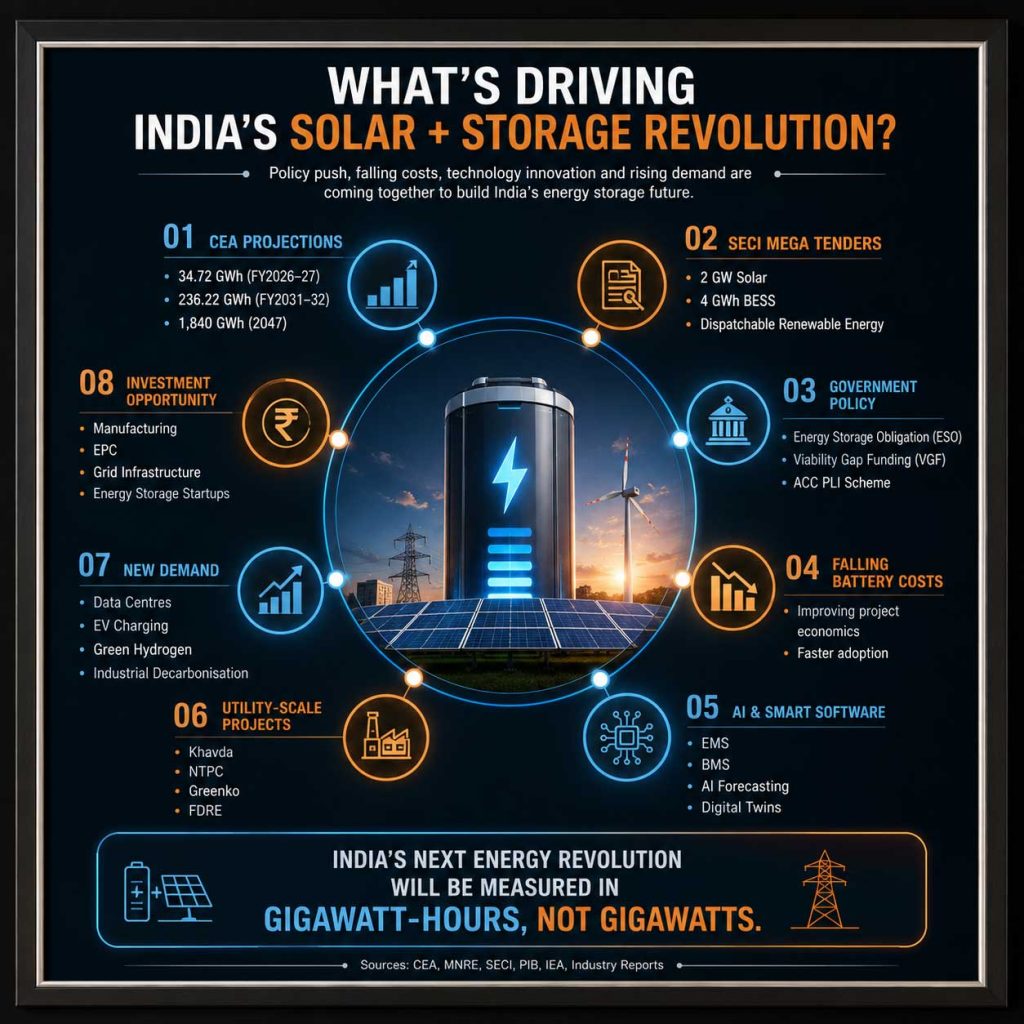 How Solar plus Storage Projects in India Are Reshaping India's Energy Future
