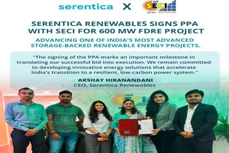 Serentica Renewables Signs 600 MW FDRE PPA with SECI Serentica Renewables signs 600 MW FDRE PPA with SECI